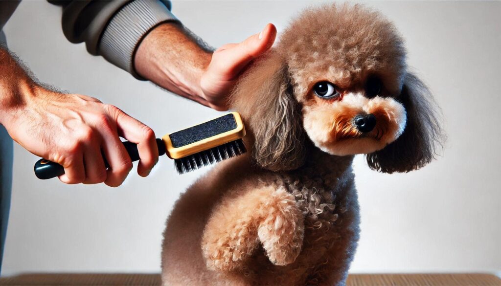 ブラッシングを嫌がる犬