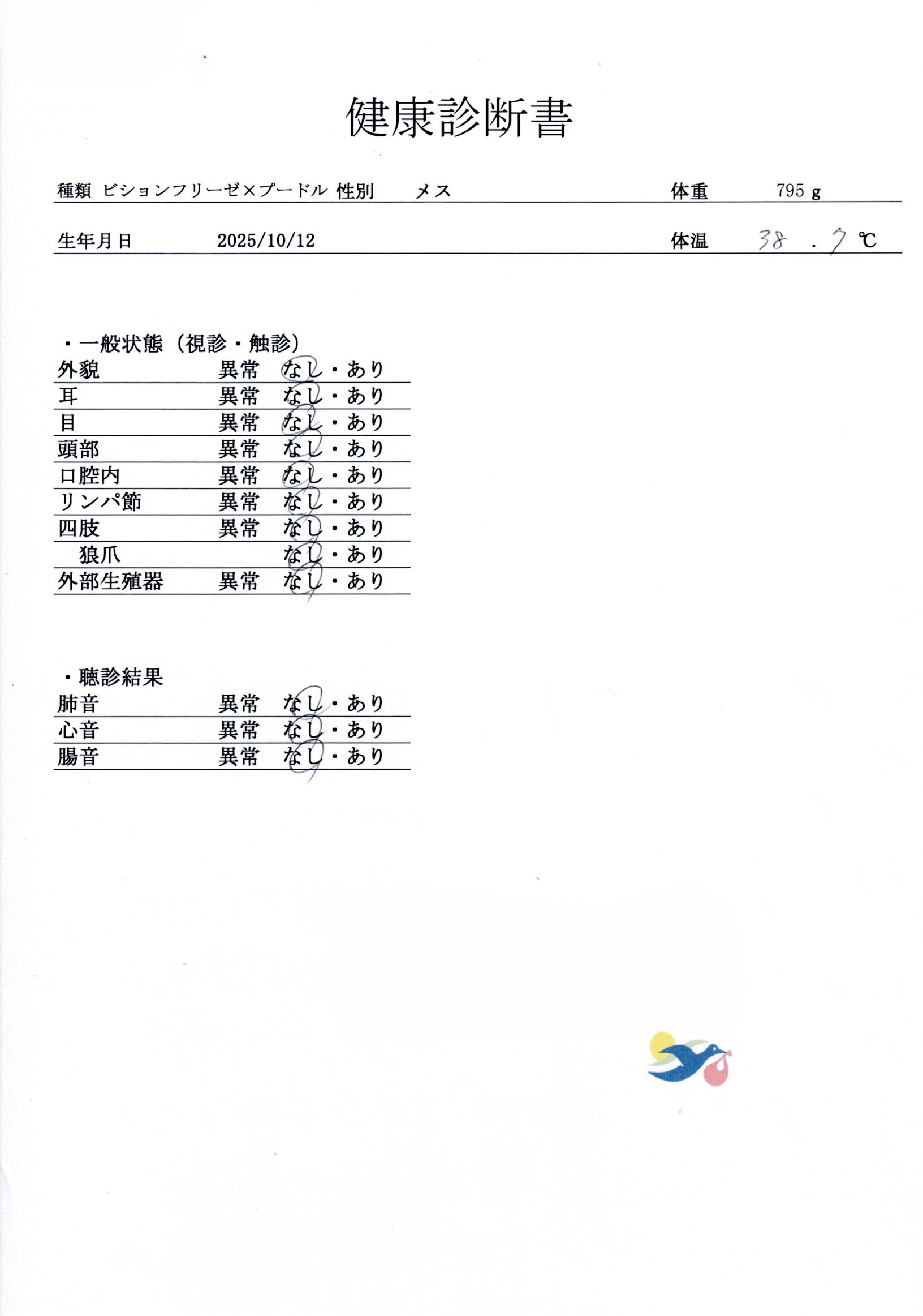 ビションプー | 女の子 | アプリコット | 2025年10月12日