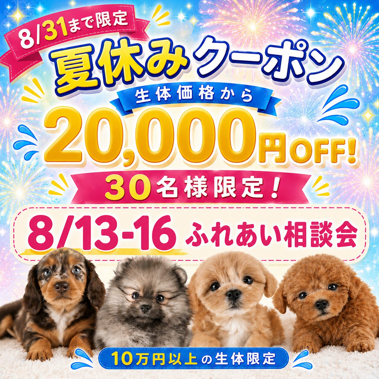 【守谷市】夏休み2万円オフクーポン🌸8/15・16相談会✨不安を解消できます🎶